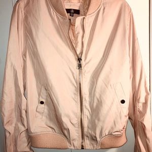 Misguided | Blush Bomber Jacket